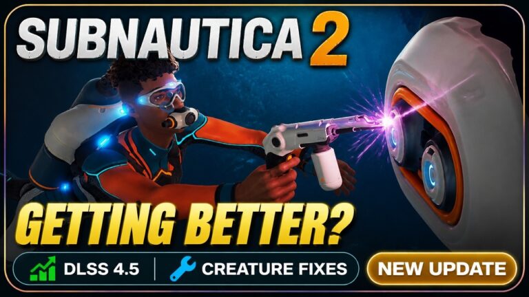 Subnautica 2 Early Access Hotfix 3 featuring DLSS 4.5 upgrade creature balance changes and crash fixes